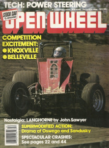 OPEN WHEEL 1986 DEC - OSWEGO, SANDUSKY, DON KREITZ, BEV GRIFFIS, BELLEVILLE